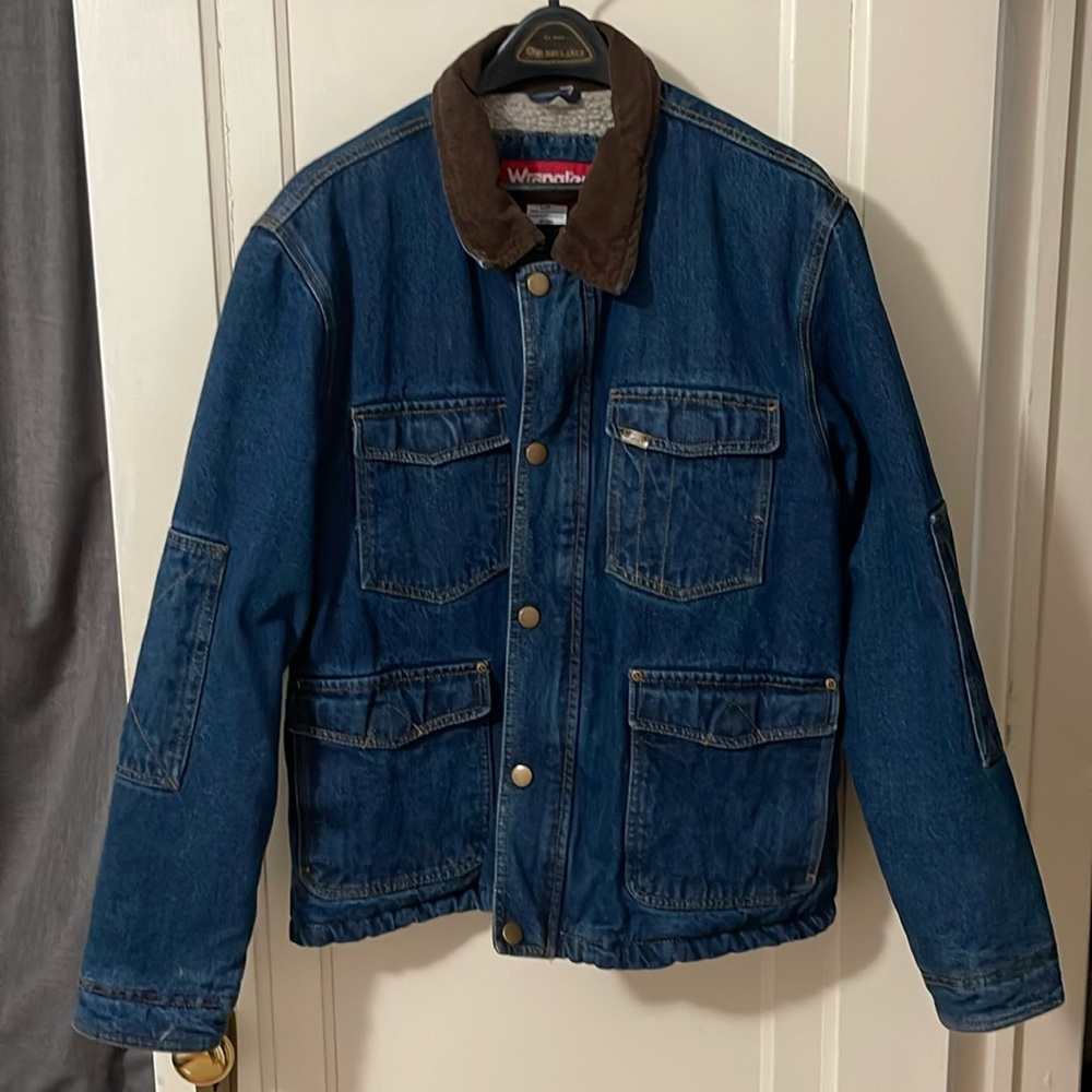Wrangler Sherpa Lined Denim Jacket